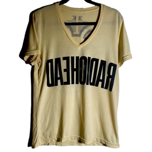 Radiohead Yellow Concert Band Tee Sz S